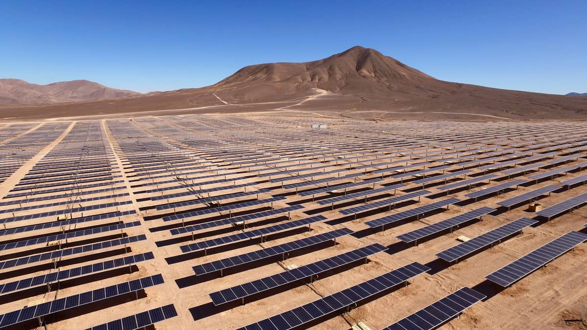 Chile es el segundo país del mundo en electricidad solar, casi el triple del promedio global
