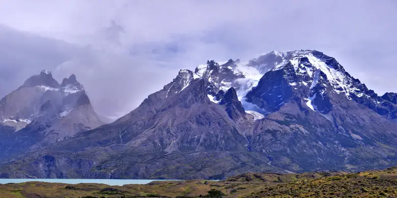 Panorámica de las Torres del Paine sobre la Patagonia, Magallanes
